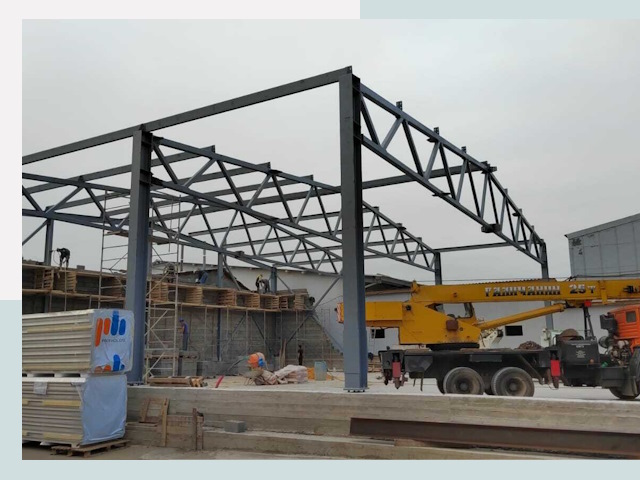 Строительство цехов в Морозовске