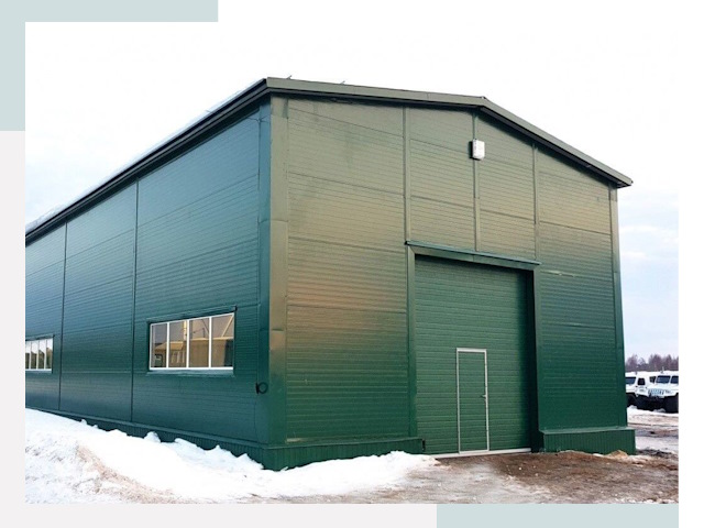 Двускатные ангары в Морозовске