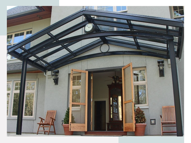 Козырьки металлические в Морозовске