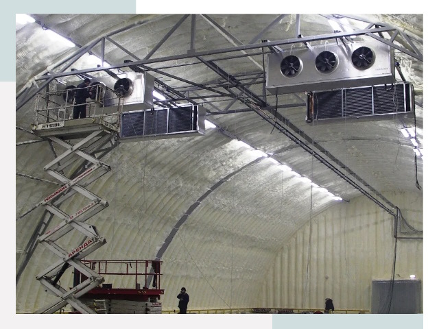 Оснащение ангаров в Морозовске