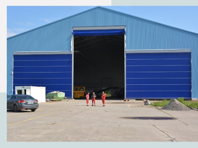 Ангарные ворота в Морозовск от СтальСтрой-Мрз по цене 616 руб.